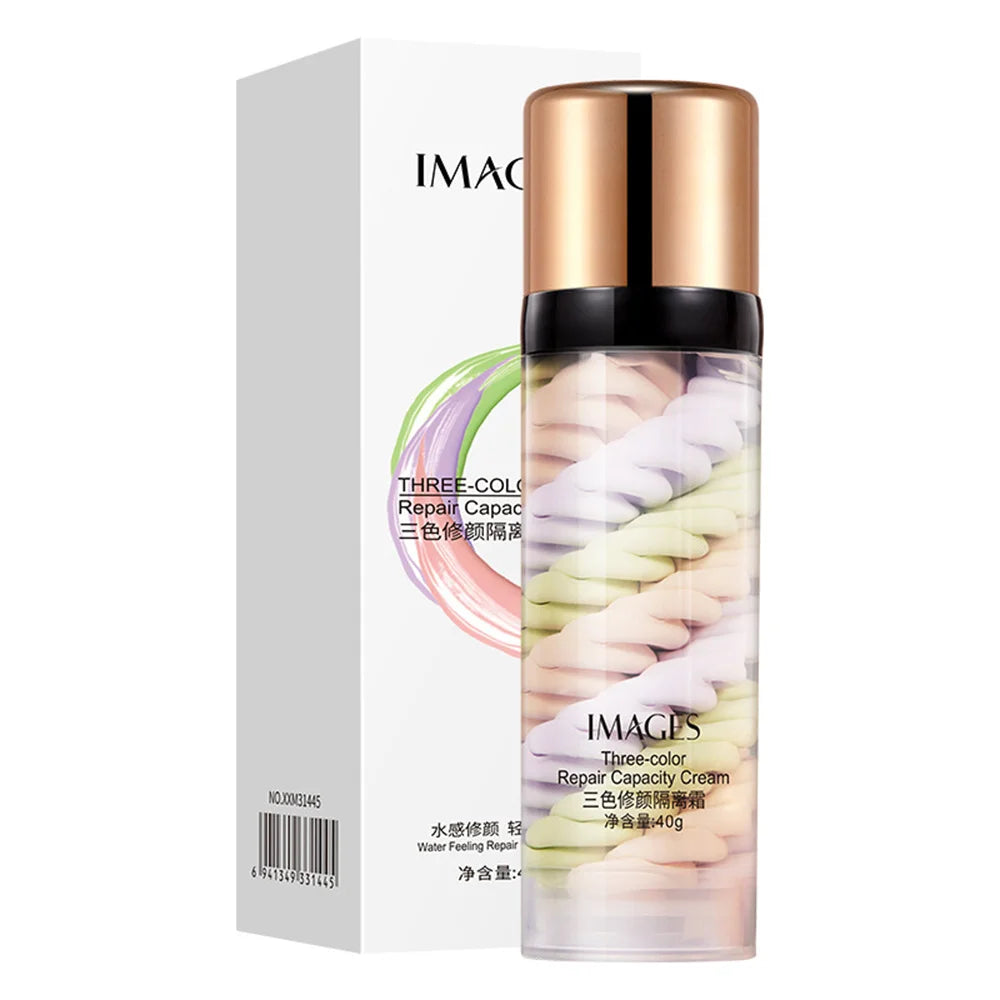 Creme 3 em 1 de Correção e Hidratação com Proteção – Primer Multifuncional para Pré-Maquiagem